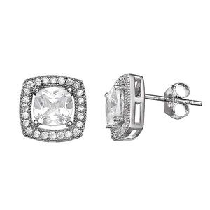 Stella Picciotto CZ Sterling Silver stud earrings